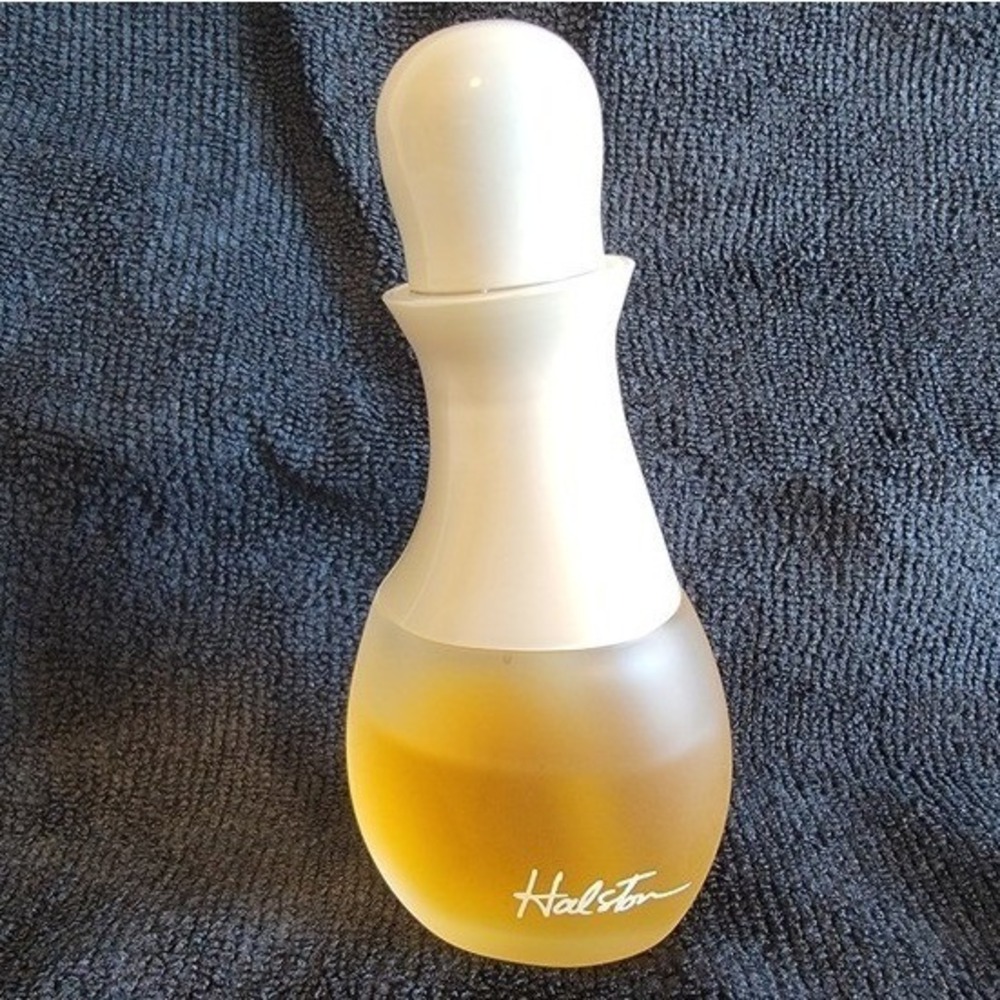 Vntg Elsa Peretti Halston Bottle Collectible Display 1.7 oz Sheer Natural